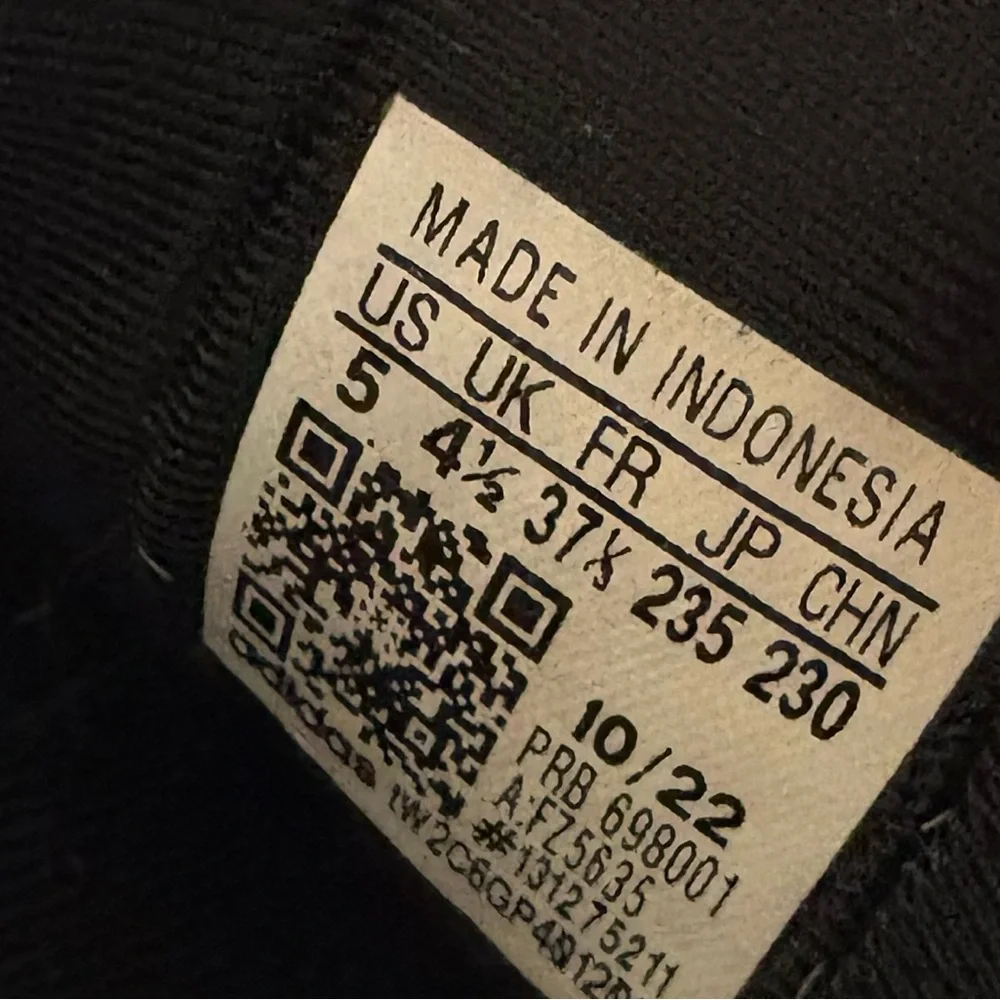 Adidas‎ Black Adifom Shoes Size 5